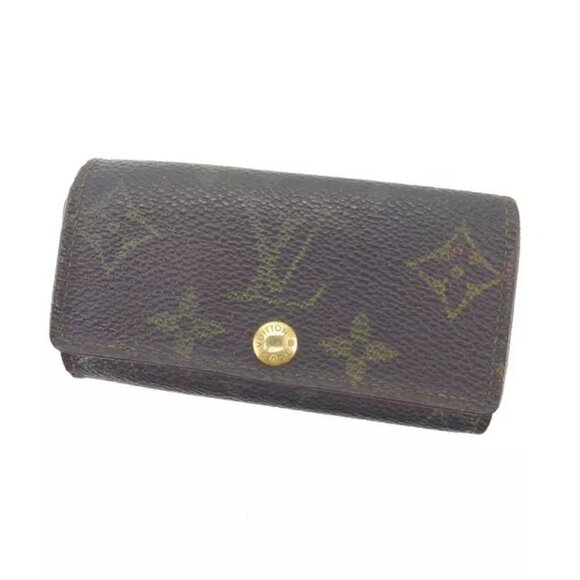 Louis Vuitton Key holder Key case Monogram Brown Woman Authentic - Picture 1 of 11